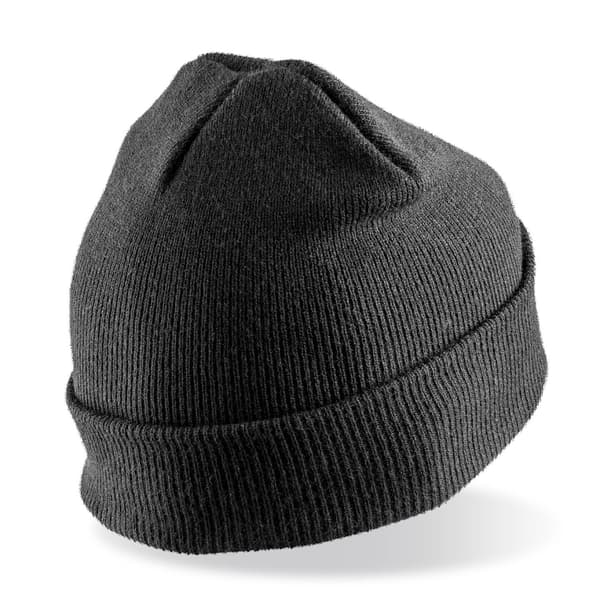 Result Äkta Återvunnen Thinsulate Tryckmössa One Size Svart Black One Size