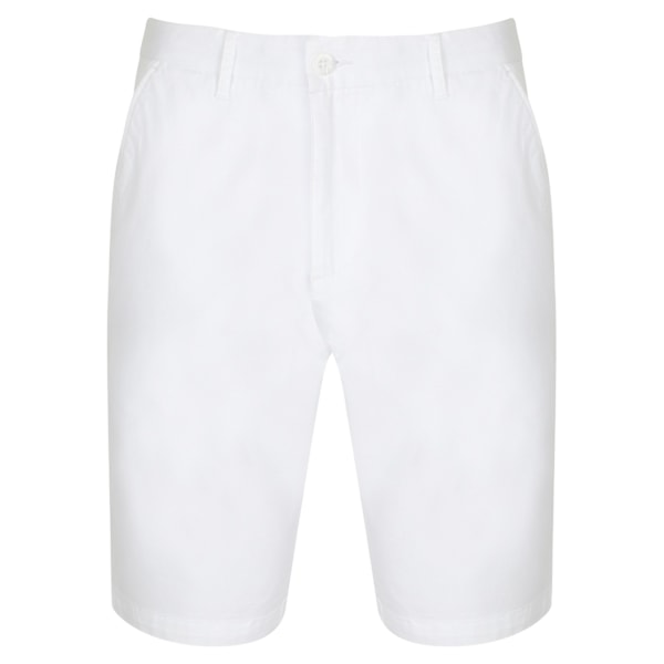 Front Row Dam/Damer Bomullsrik Stretch Chino Shorts XS Vit White XS