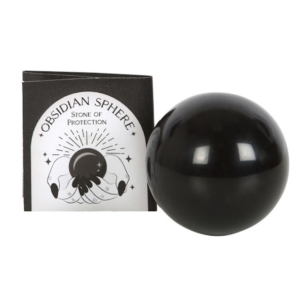 Något Annorlunda Sten Av Skydd Obsidian Sfär Kristall Black 5cm x 5cm x 5cm