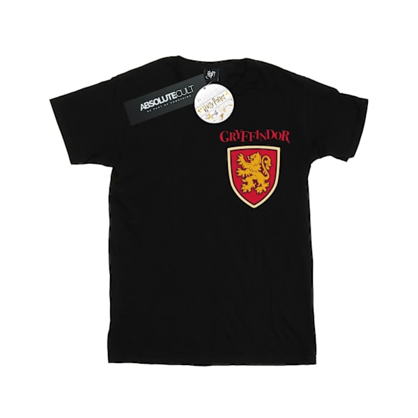 Harry Potter T-shirt med lejonficka för flickor i Gryffindor, 1 Black 12-13 Years