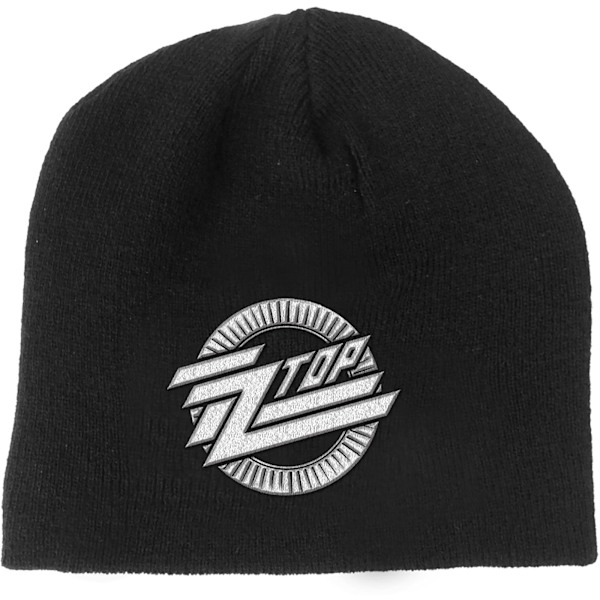ZZ Top Unisex Vuxen Cirkellogotyp Mössa En Storlek Svart/Vit Black/White One Size