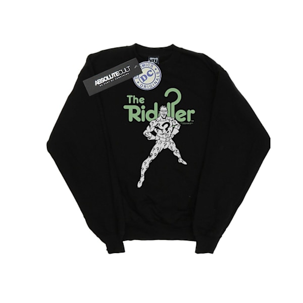 DC Comics Herr The Riddler Mono Action Pose Sweatshirt 4XL Svart Black 4XL