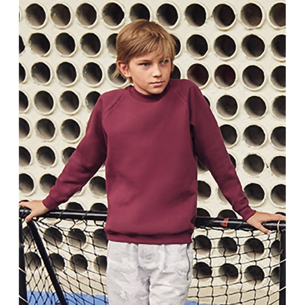 Fruit Of The Loom Unisex med raglanärm unisex 14- Royal 14-15