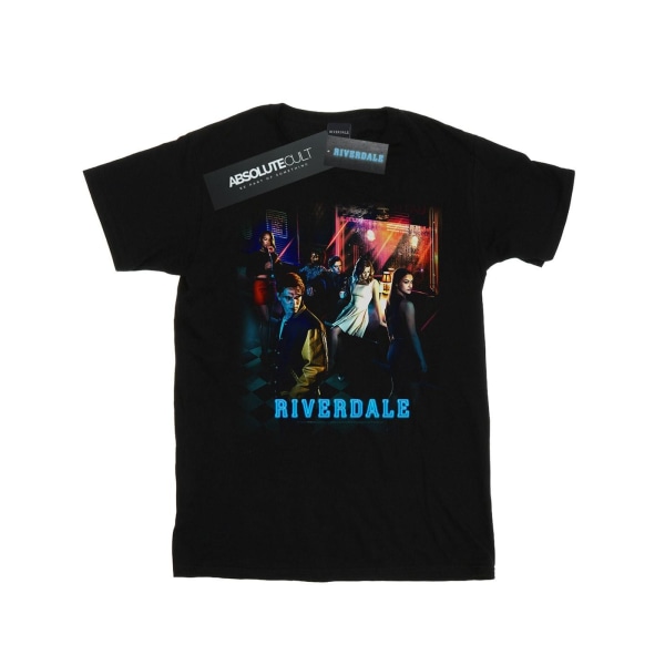 Riverdale Kvinnor/Damer Diner Booth Bomull Pojkvän T-shirt XX Black XXL