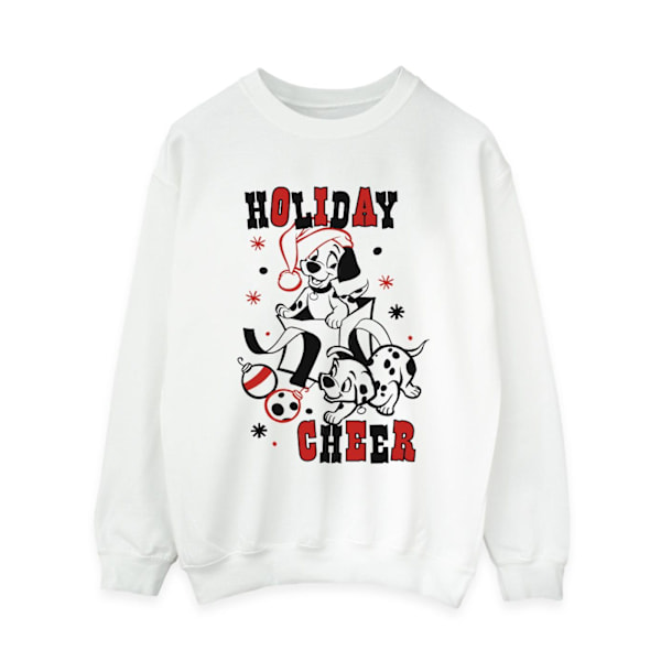 Disney Womens/Ladies 101 Dalmatians Holiday Cheer Sweatshirt S White S