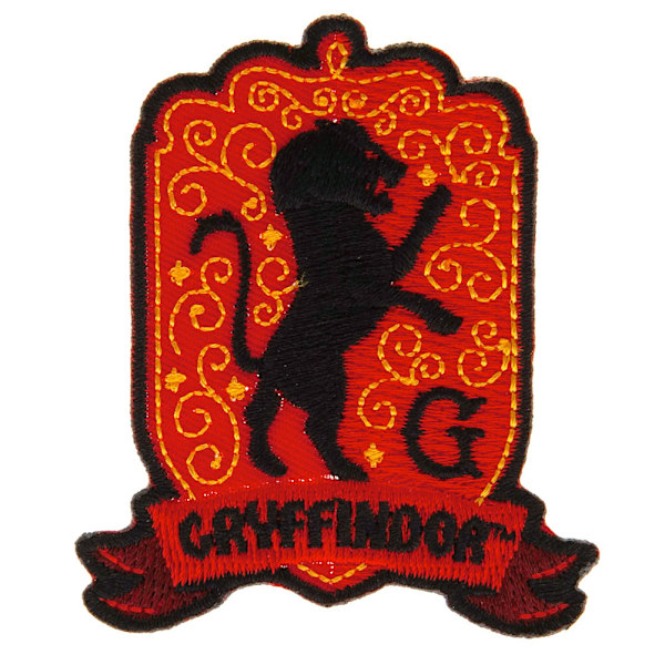 Harry Potter Gryffindor Strykjärnsmärke En Storlek Röd/Svart Red/Black One Size