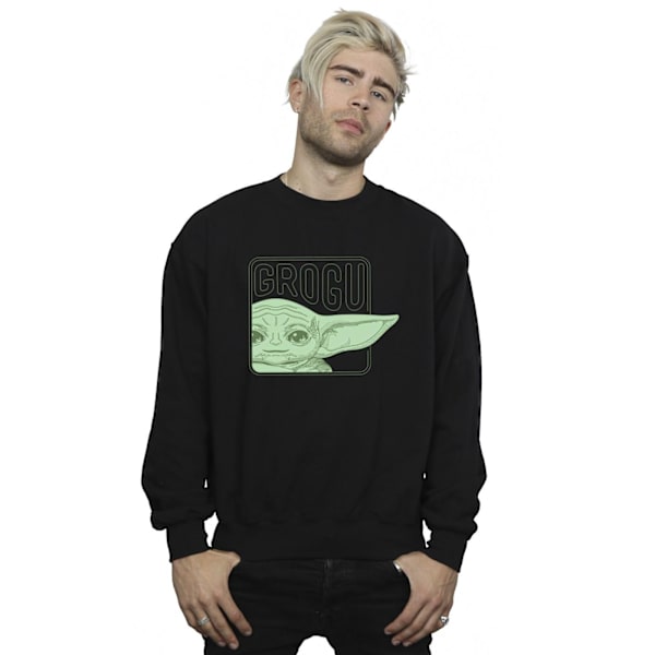 Star Wars Herr The Mandalorian Grogu Box Sweatshirt XXL Svart Black XXL