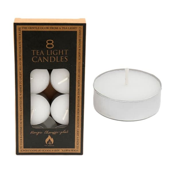 Something Different Doftfria Tealights (Förpackning om 8) En Storlek W White One Size