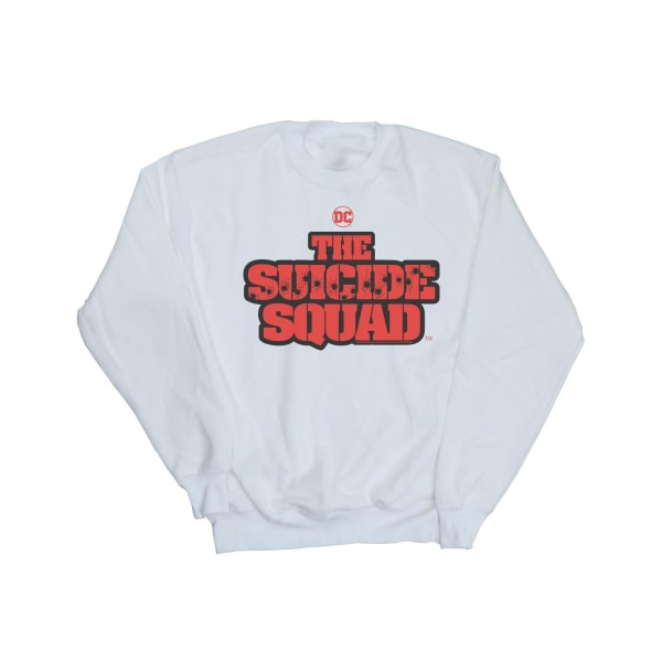 DC Comics Mens The Suicide Squad Movie Logo Sweatshirt XL Vit White XL