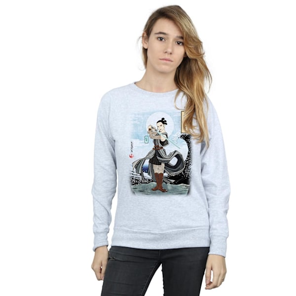 Star Wars Dam/Damer The Last Jedi Japanska Rey Sweatshirt S Heather Grey S
