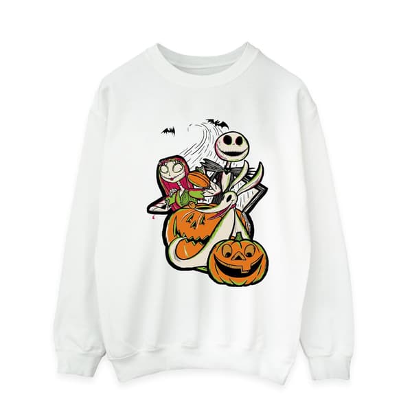 The Nightmare Before Christmas Herr Pumpkin Sweatshirt S Vit White S