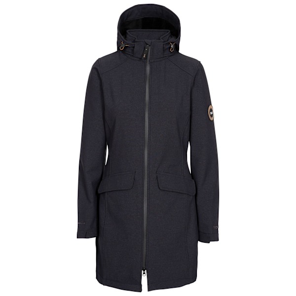 Trespass Maria DLX Lång Softshelljacka för Kvinnor Black Marl M