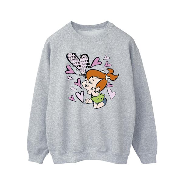 The Flintstones Herr Pebbles Love Love Love Sweatshirt S Sports Sports Grey S