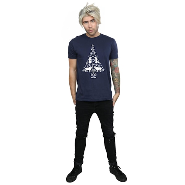 Disney Herr Frozen Julgran T-shirt S Marinblå Navy Blue S