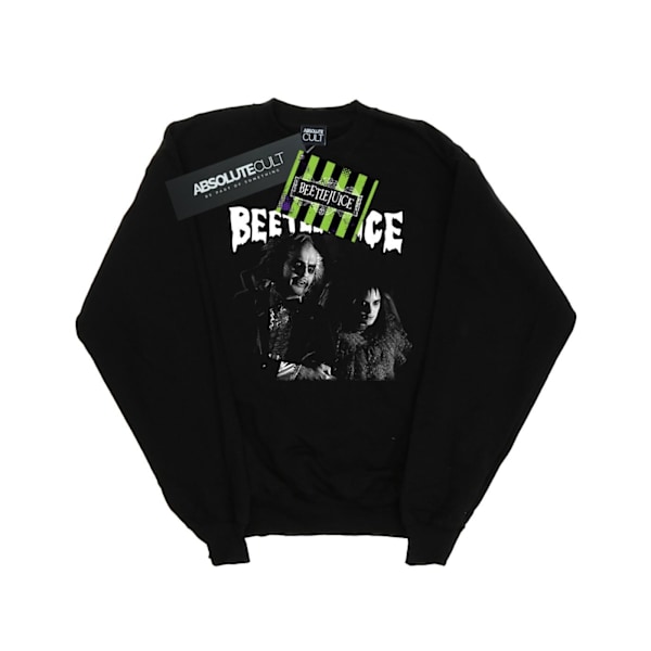 Beetlejuice Monokrom Par Sweatshirt för Män 4XL Svart Black 4XL