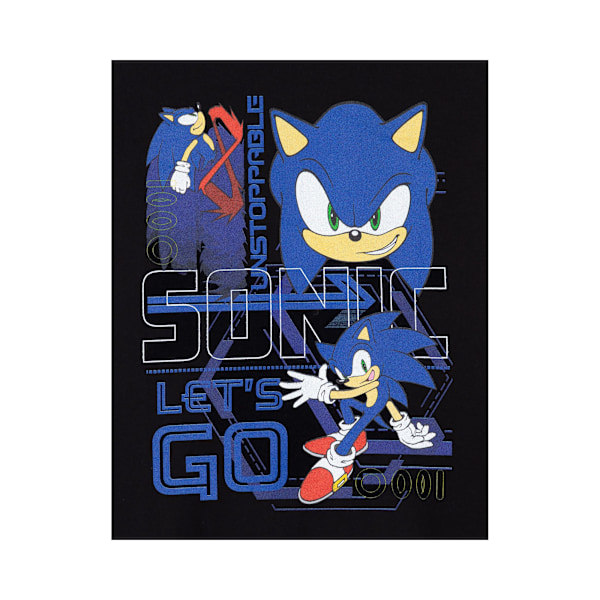 Sonic The Hedgehog Boys Let´s Go Hoodie 13-14 År Svart Black 13-14 Years