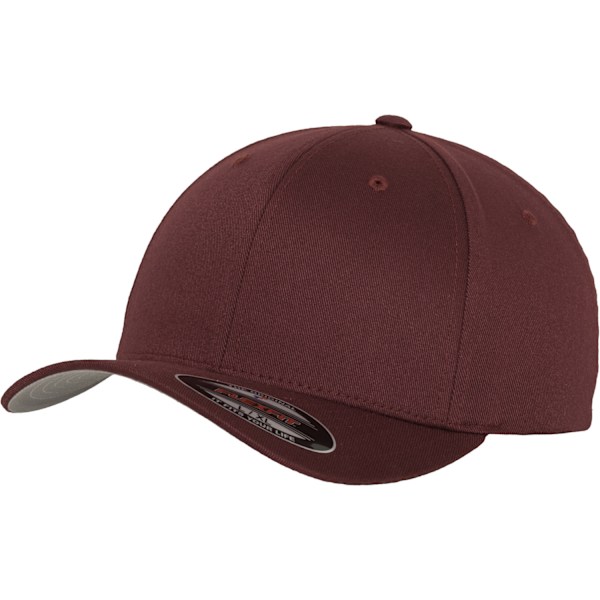 Yupoong Flexfit Fitted Baseball Cap LXL Maroon Maroon LXL