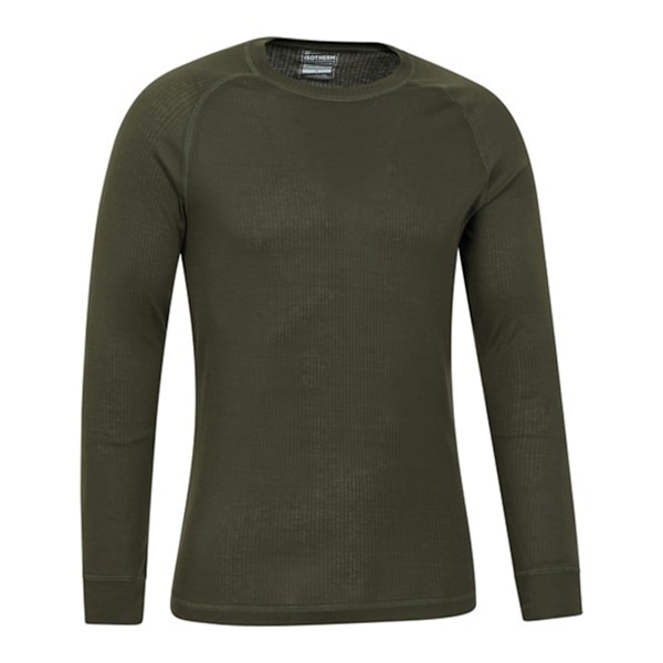 Mountain Warehouse Talus Långärmad Termo T-shirt med Rund Hals för Herr Khaki Green XL