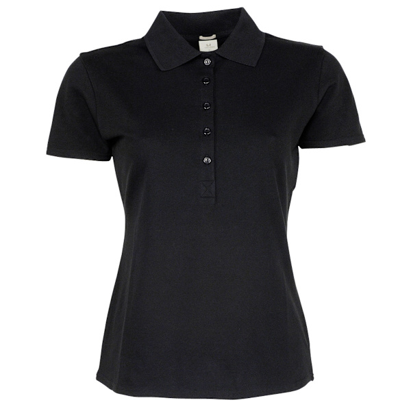Tee Jays Dam/Damer Lyxig Stretch Kortärmad Polotröja 3 Black 3XL