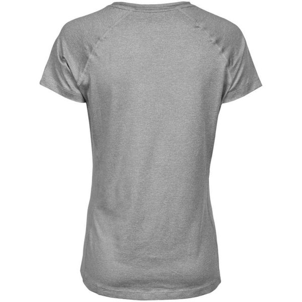 Tee Jays Dam/Kvinnor CoolDry Sportig T-shirt S Grå Melange Grey Melange S