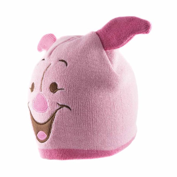 Winnie the Pooh Piglet Face Beanie One Size Rosa Pink One Size