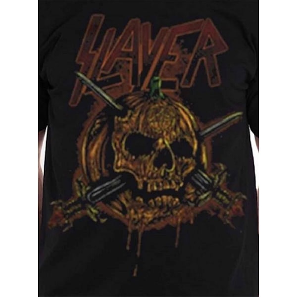 Slayer Unisex Vuxen Pumpa Skalle T-shirt XL Svart Black XL