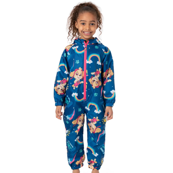 Paw Patrol Girls Skye Puddle Suit 4-5 Years Blue Blue 4-5 Years