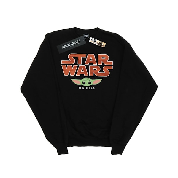 Star Wars Girls The Mandalorian The Child Sunset Sweatshirt 5-6 Black 5-6 Years