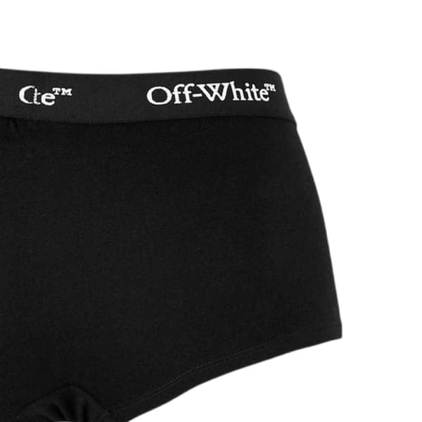Off White Herr Bookish Boxershorts (2-pack) S Svart Black S