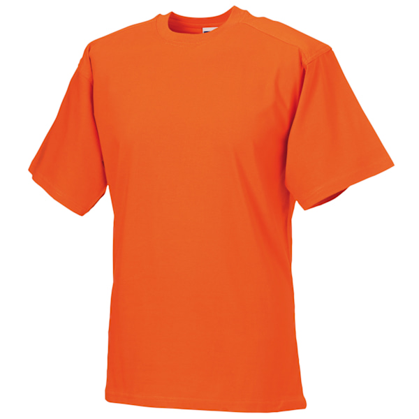 Russell Europe Herr Workwear Kortärmad Bomull T-shirt L Oran Orange L