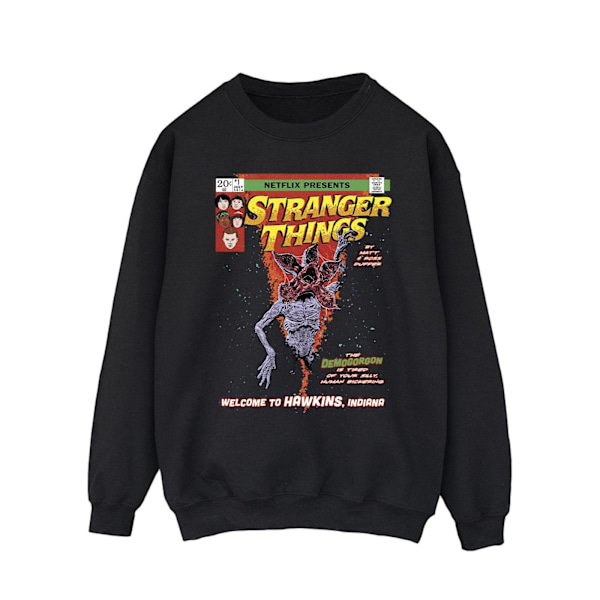 Netflix Stranger Things Comic Cover Sweatshirt S Svart Black S