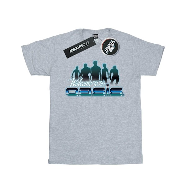 Ready Player One Girls Welcome To The Oasis Bomull T-Shirt 7-8 Sports Grey 7-8 Years