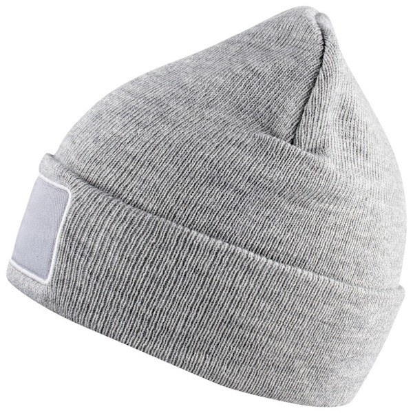 Clique Unisex Vuxen Hubert Patch Beanie One Size Grå Melange Grey Melange One Size