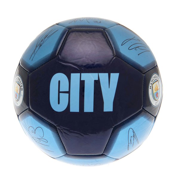 Manchester City FC Signature Football 1 Svart/Himmelblå Black/Sky Blue 1