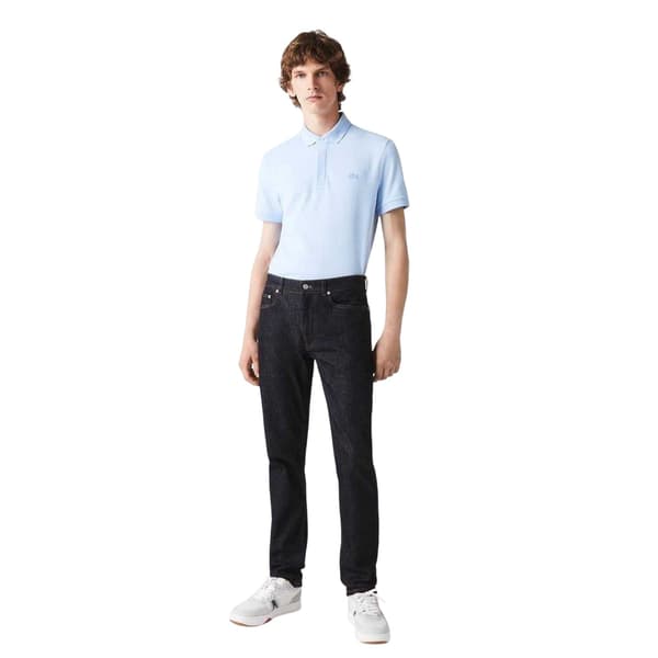 Lacoste Herr Denim Logo Slim Jeans 30L Blå Blue 30L