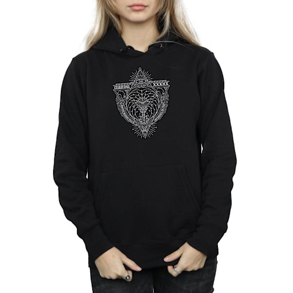 Fantastiska vidunder Kvinnor/Damer Trollkarl Mördare Ikon Hoodie L Svart Black L