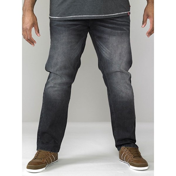 D555 Herr Benson Stretch Tapered Jeans 30XL Grå Grey 30XL