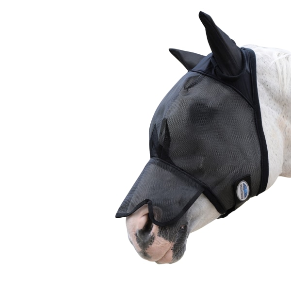 Weatherbeeta Deluxe Fly Mask With Nose Pony Grey Grey Pony