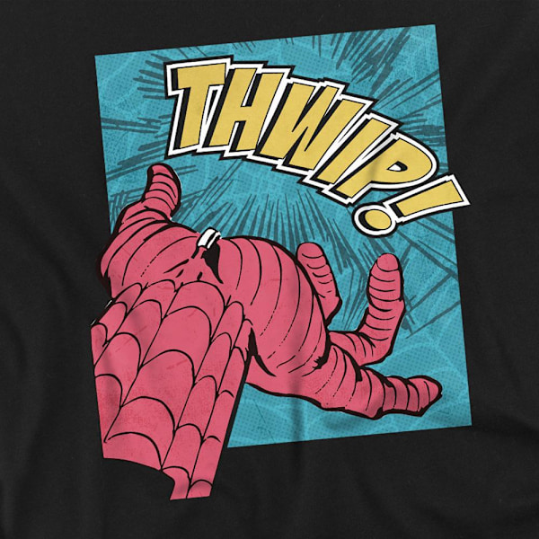 Spider-Man Unisex Vuxen Thwip T-Shirt XXL Svart Black XXL