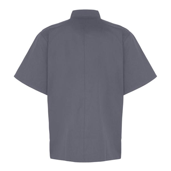Premier Unisex Kortärmad Kockjacka / Arbetskläder M Stålgrå Steel Grey M