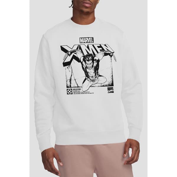 Marvel Unisex Vuxen X-Men Wolverine Jump Sweatshirt M Vit White M