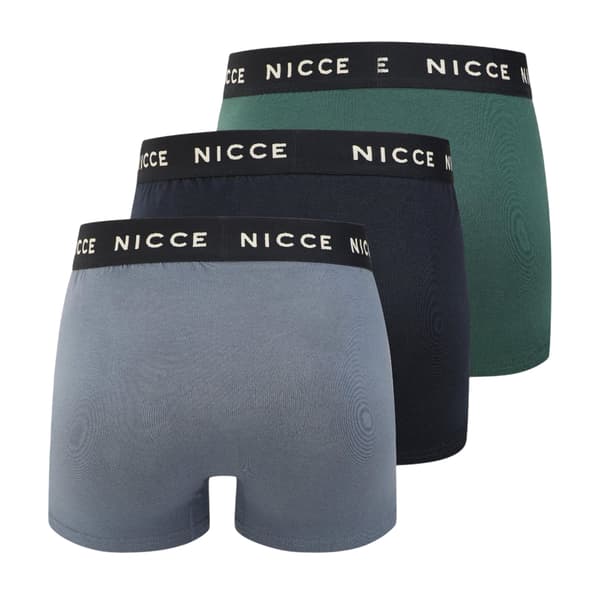 Nicce Herr Leming Boxershorts (3-pack) M Teal/Navy/Blue Teal/Navy/Blue M