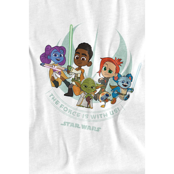 Star Wars Barn/Ungdom Young Jedi Adventure The Force Is With White 9-10 Years