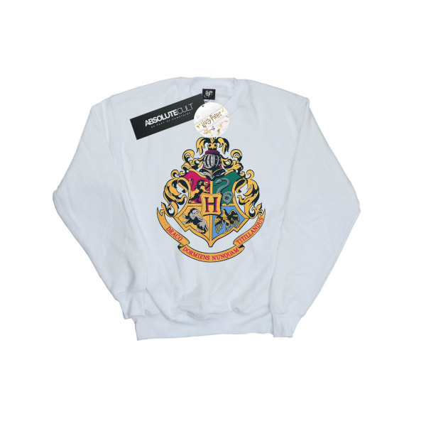 Harry Potter Dam/Damer Hogwarts Crest Guld Bläck Sweatshirt M White M