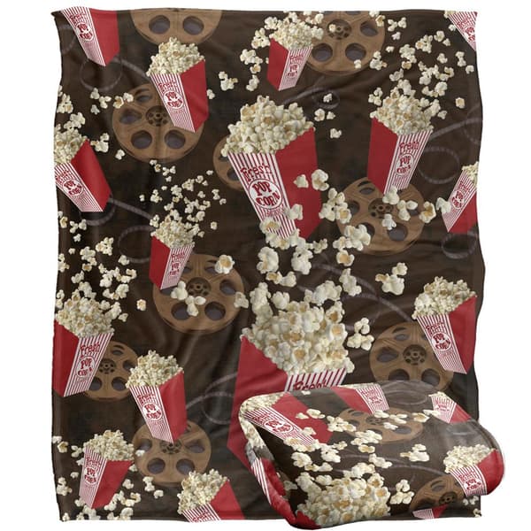 JQ Licensing Silky Popcorn Supersoft Filt 152cm x 127cm Mult Multicoloured 152cm x 127cm
