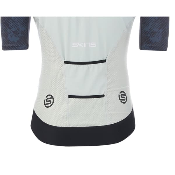 Skins Herr Elite Mock Neck Cykeltröja XS Blå/Vit Blue/White XS