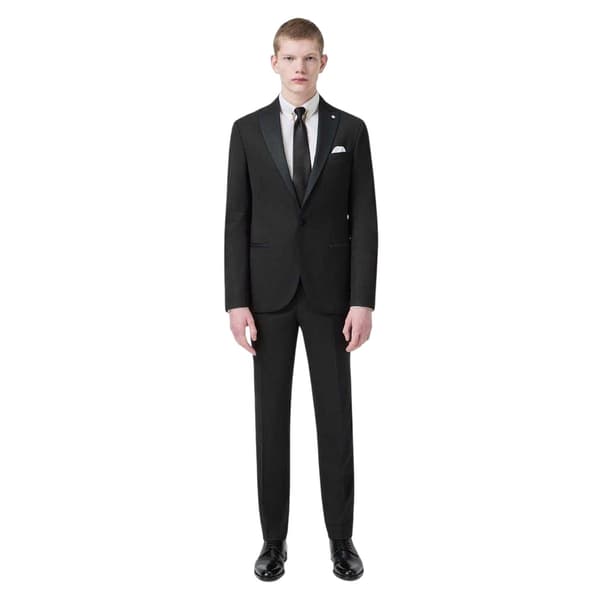 Twisted Tailor Herr Kingdon Slim Smokingbyxor 36S Svart Black 36S