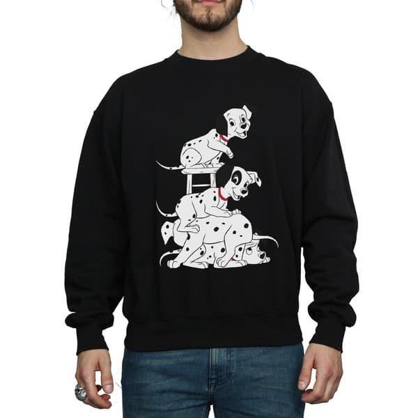 Disney Herr 101 Dalmatiner Stol Sweatshirt M Svart Black M