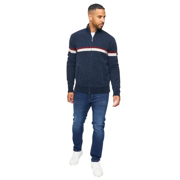 Bewley & Ritch Herr Stampton Chenille Tröja L Marinblå Navy L