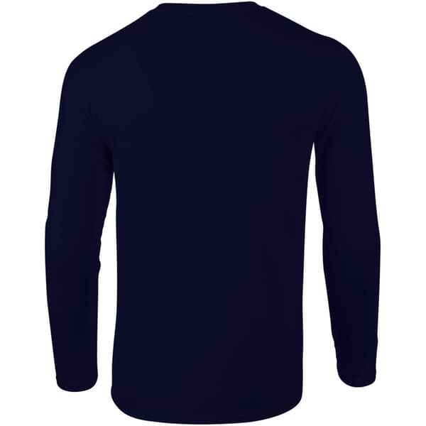 Gildan Herr Soft Style Långärmad T-shirt M Marinblå Navy M